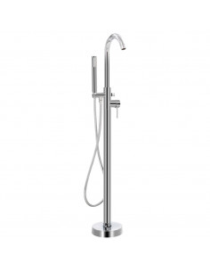Rubinetteria a Colonna per Vasca da Bagno Acciaio Inox 118,5 cm 2
