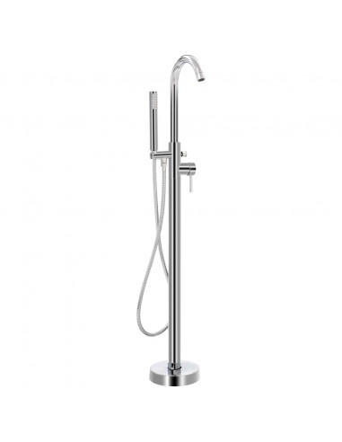 Rubinetteria a Colonna per Vasca da Bagno Acciaio Inox 118,5 cm