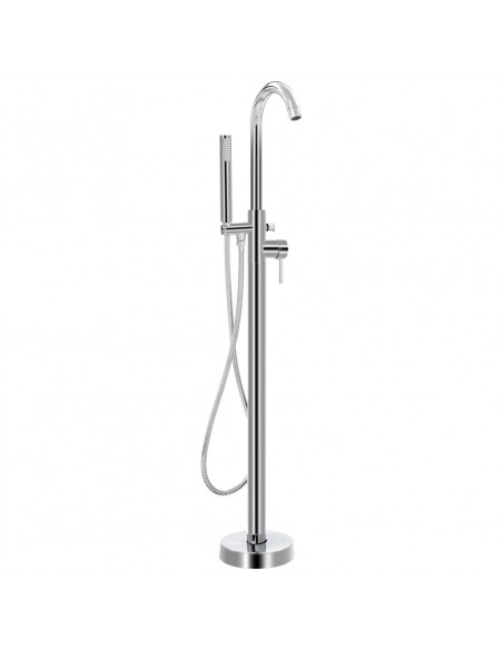 Rubinetteria a Colonna per Vasca da Bagno Acciaio Inox 118,5 cm