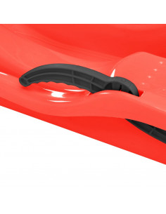 Slittino con Freni Rosso 87x40x18 cm in Polipropilene