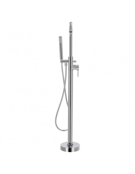 Rubinetteria a Colonna per Vasca da Bagno Acciaio Inox 118,5 cm