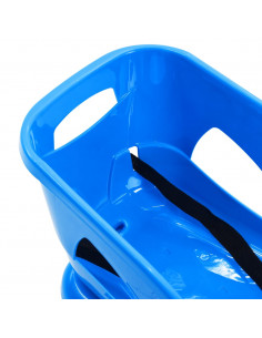 Slittino con Seduta Blu 102,5x40x23 cm in Polipropilene