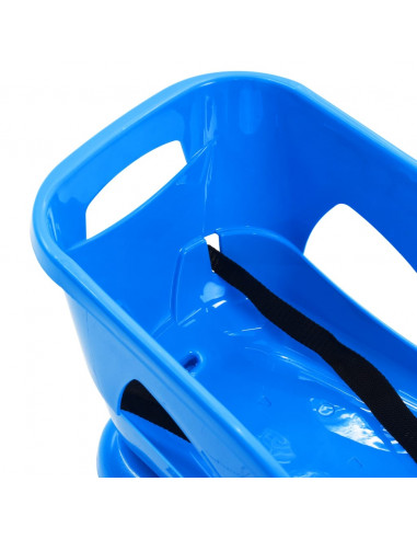 Slittino con Seduta Blu 102,5x40x23 cm in Polipropilene