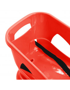 Slittino con Seduta Rosso 102,5x40x23 cm in Polipropilene