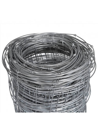 Recinzione da Giardino in Acciaio Zincato 50x1,5 m Argento