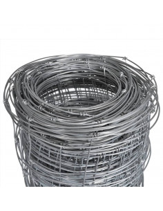 Recinzione da Giardino in Acciaio Zincato 50x1,5 m Argento 2