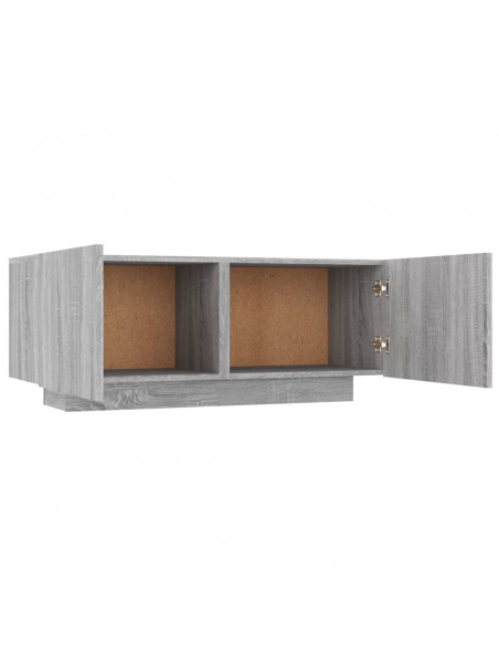 Mobile TV Grigio Sonoma 100x35x40 cm in Legno Multistrato