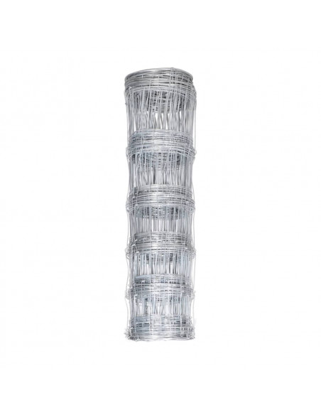 Recinzione da Giardino in Acciaio Zincato 50x1,5 m Argento