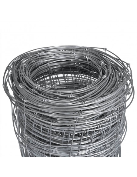 Recinzione da Giardino in Acciaio Zincato 50x1,25 m Argento