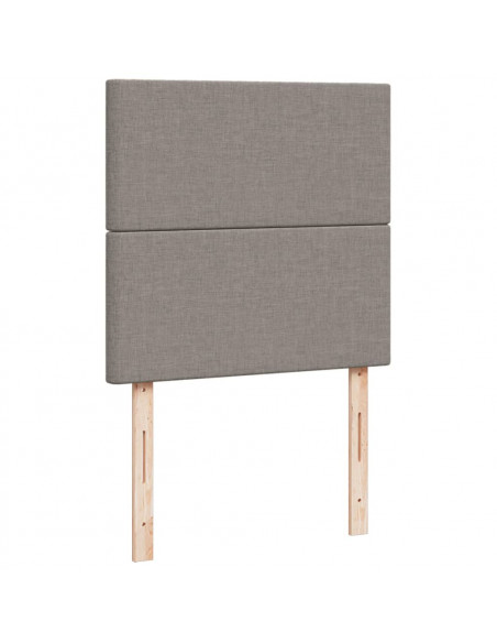 Giroletto a Molle con Materasso Tortora 100x200 cm in Tessuto