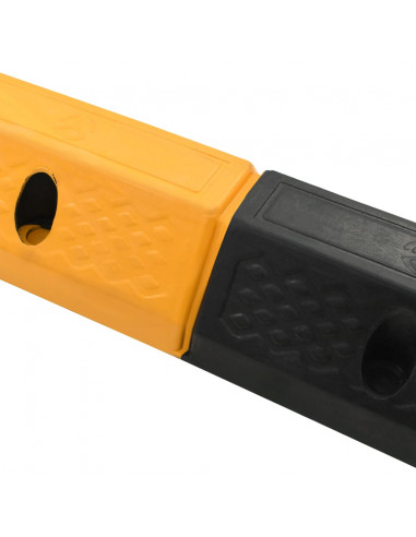 Delimitatori di Parcheggio 2 pz in Gomma 49x15x9 cm