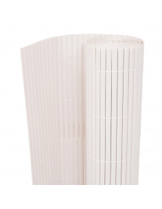 Recinzione da Giardino a Doppio Lato 90x300 cm Bianca 2