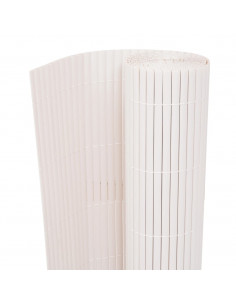 Recinzione da Giardino a Doppio Lato 90x500 cm Bianca 2