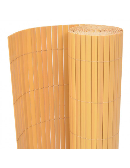 Recinzione da Giardino a Doppio Lato in PVC 90x500 cm Gialla