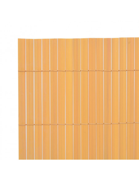Recinzione da Giardino a Doppio Lato in PVC 90x500 cm Gialla