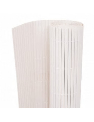 Recinzione da Giardino a Doppio Lato 90x400 cm Bianca