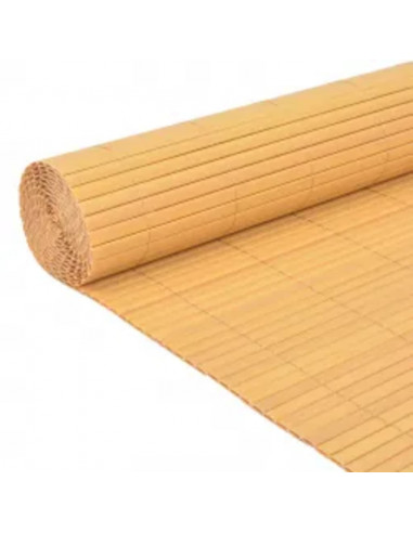 Recinzione da Giardino a Doppio Lato 90x400 cm Gialla