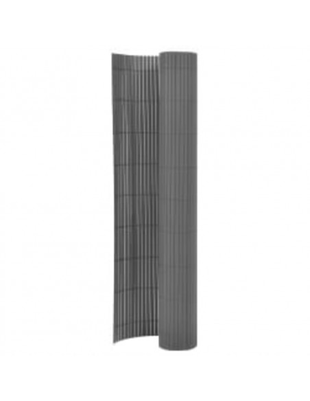 Recinzione da Giardino a Doppio Lato 90x400 cm Grigio