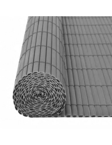 Recinzione da Giardino a Doppio Lato 90x400 cm Grigio