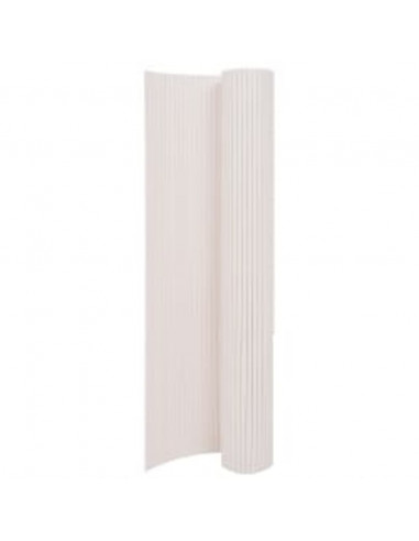 Recinzione da Giardino a Doppio Lato 110x300 cm Bianca