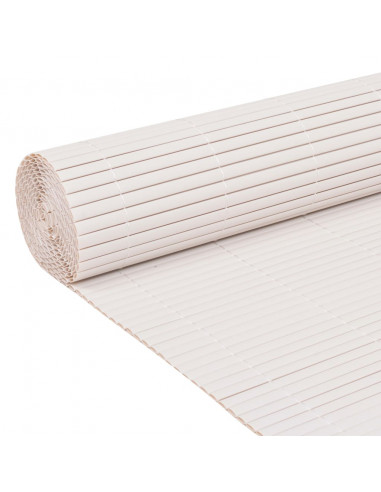 Recinzione da Giardino a Doppio Lato 110x300 cm Bianca