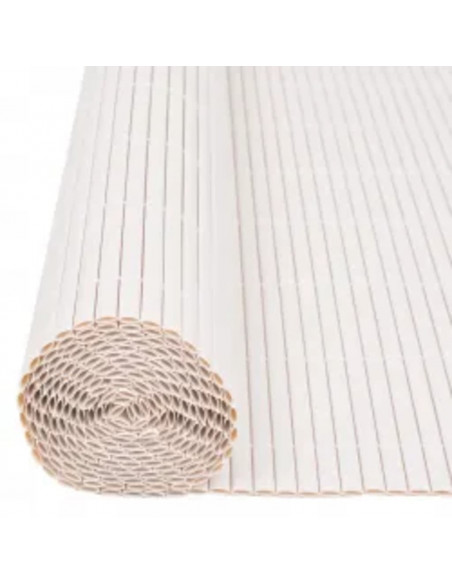 Recinzione da Giardino a Doppio Lato 110x300 cm Bianca