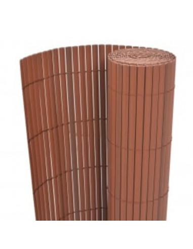 Recinzione da Giardino a Doppio Lato 110x300 cm Marrone