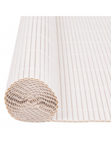 Recinzione da Giardino a Doppio Lato 110x400 cm Bianca