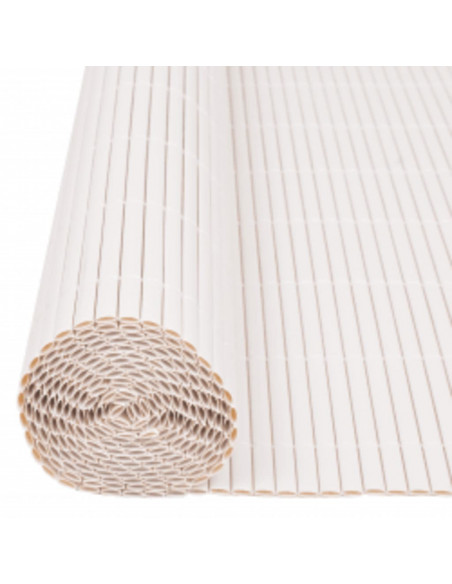Recinzione da Giardino a Doppio Lato 110x400 cm Bianca