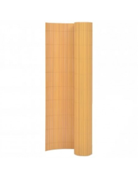 Recinzione da Giardino a Doppio Lato 110x400 cm Gialla