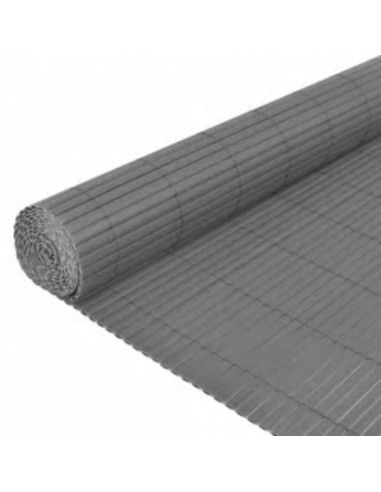 Recinzione da Giardino a Doppio Lato 110x400 cm Grigia