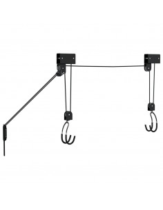 Sollevatore per Bici con Supporto a Soffitto 57 kg