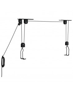 Sollevatori per Bici con Supporto a Soffitto 2 pz 20 kg
