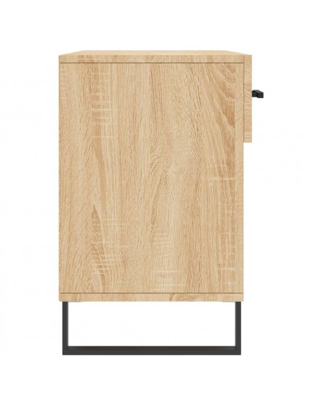 Panca Porta Scarpe Rovere Sonoma 102x35x55 cm Legno Multistrato