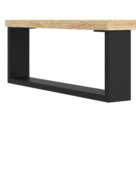 Panca Porta Scarpe Rovere Sonoma 102x35x55 cm Legno Multistrato