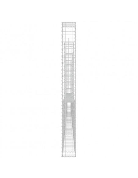 Gabbione a U con 5 Pali in Ferro 500x20x200 cm