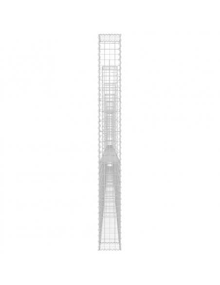 Gabbione a U con 8 Pali in Ferro 860x20x200 cm