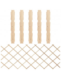 Recinzione a Traliccio 5 pz in Massello Abete 180x80 cm 2