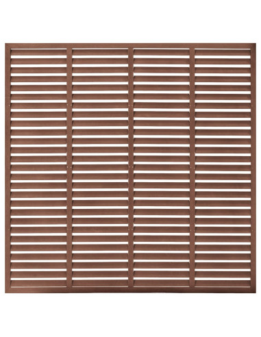 Recinzione a Persiana in WPC 180x180 cm Marrone