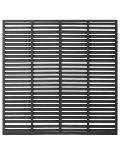 Recinzione a Persiana in WPC 180x180 cm Grigia 2