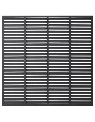 Recinzione a Persiana in WPC 180x180 cm Grigia