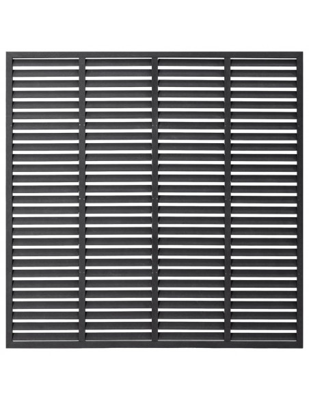 Recinzione a Persiana in WPC 180x180 cm Grigia