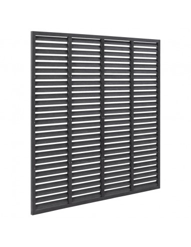 Recinzione a Persiana in WPC 180x180 cm Grigia