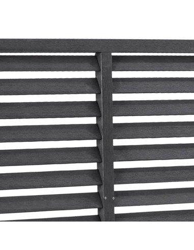 Recinzione a Persiana in WPC 180x180 cm Grigia