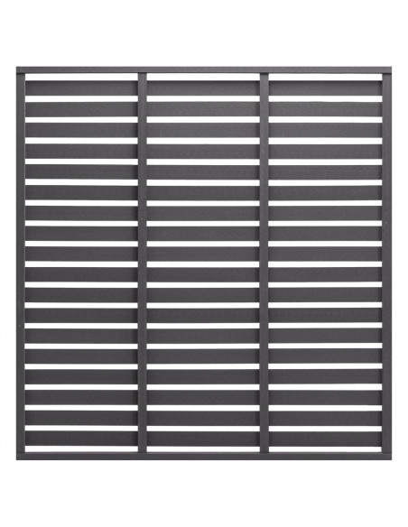 Pannello di Recinzione in WPC 180x180 cm Grigio