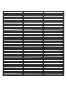 Pannello di Recinzione in WPC 180x180 cm Nero 2