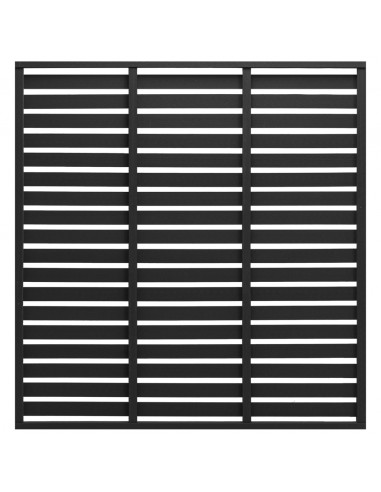 Pannello di Recinzione in WPC 180x180 cm Nero