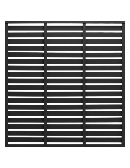 Pannello di Recinzione in WPC 180x180 cm Nero