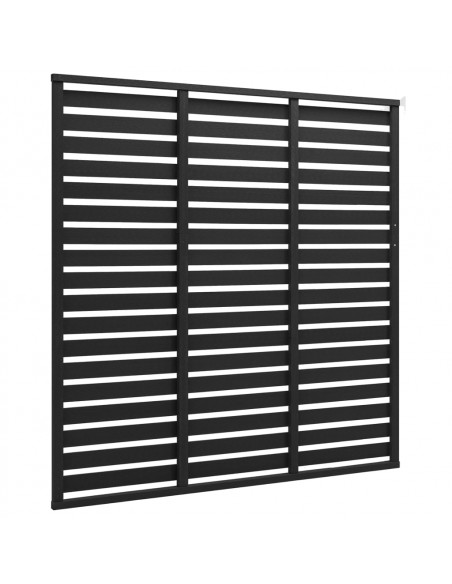 Pannello di Recinzione in WPC 180x180 cm Nero