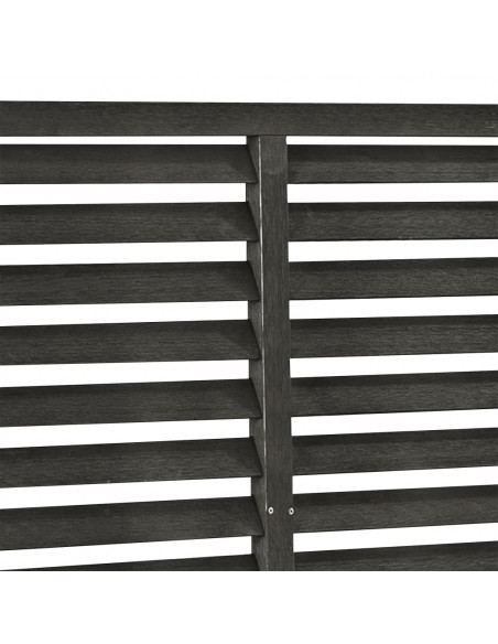 Recinzione a Persiana in WPC 180x180 cm Grigio Scuro